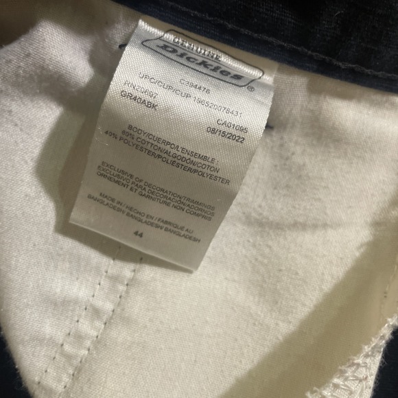 Dickies Carpenter Cargo Work Shorts‎ Mens 44 Black Flat Front 374478 - Picture 6 of 9